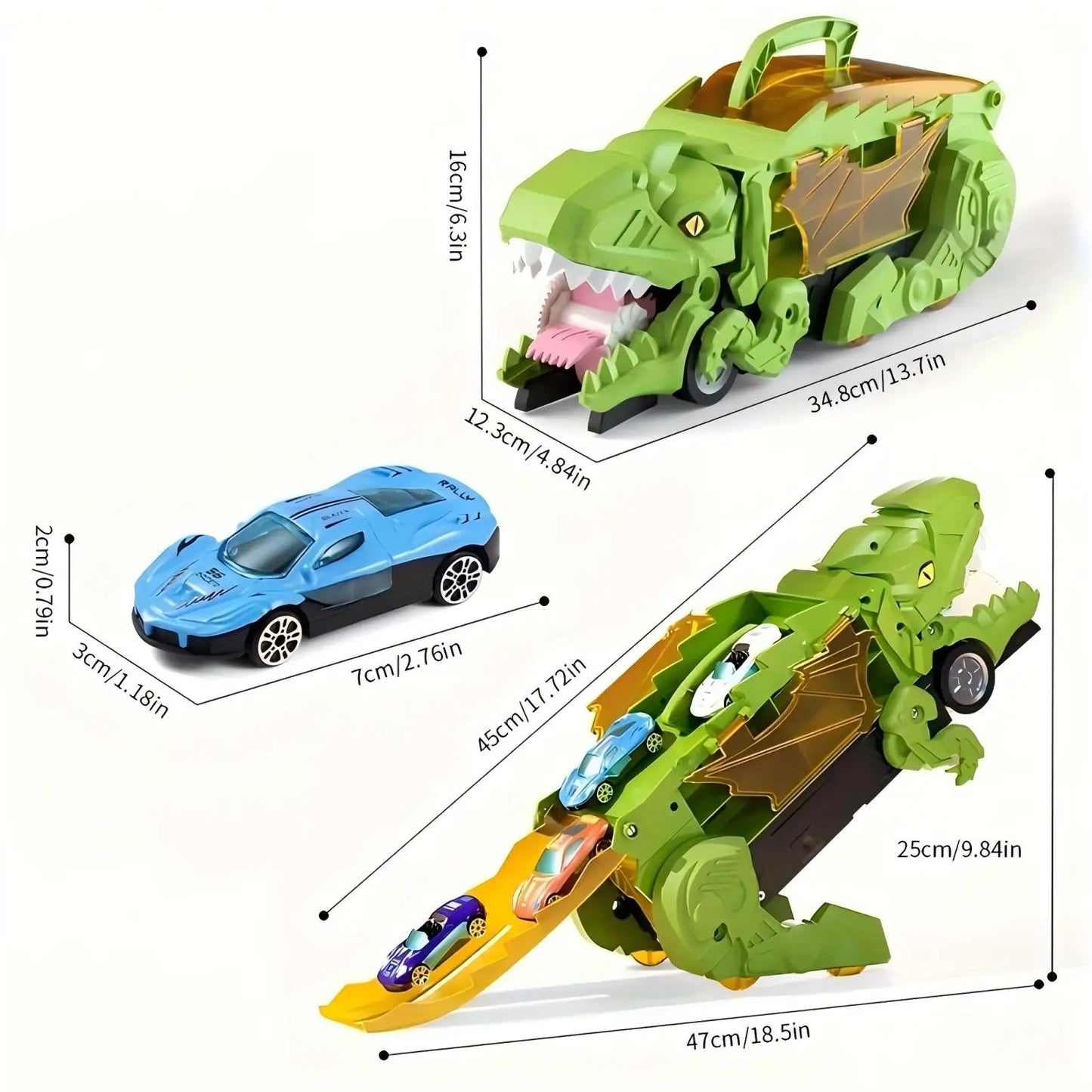 Children's Dinosaur Track Toy Car Boy Puzzle Tyrannosaurus Rex Project Car Boy 3-6 Year Old Baby Gift
