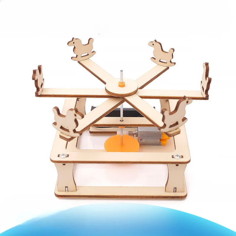 3D Wooden Puzzles Assembly Model Set Educational Toys for Boys & Girls