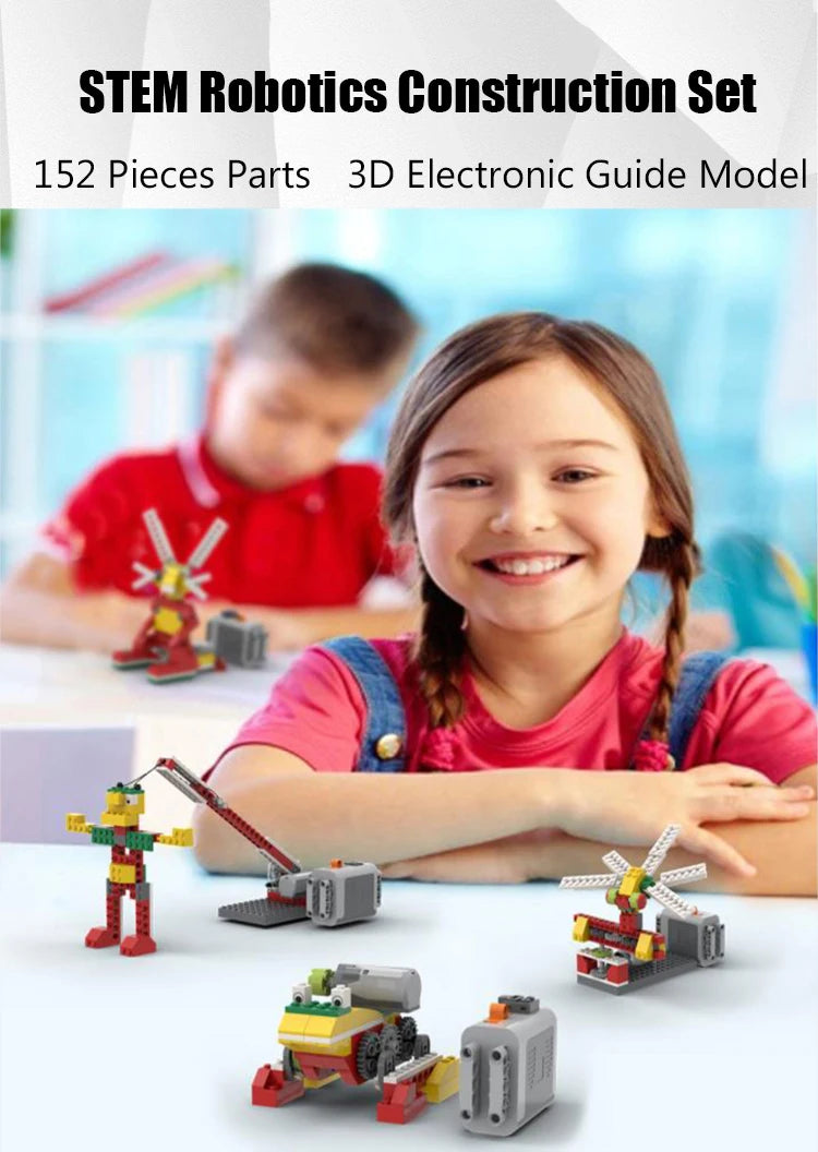 Lote de 152 piezas de la serie educativa y Dactas WeDo 1.0