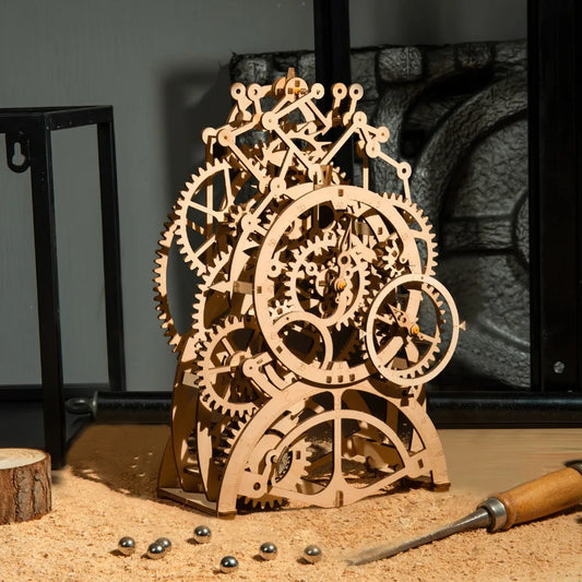 Rompecabezas mecánico de madera 3D DIY