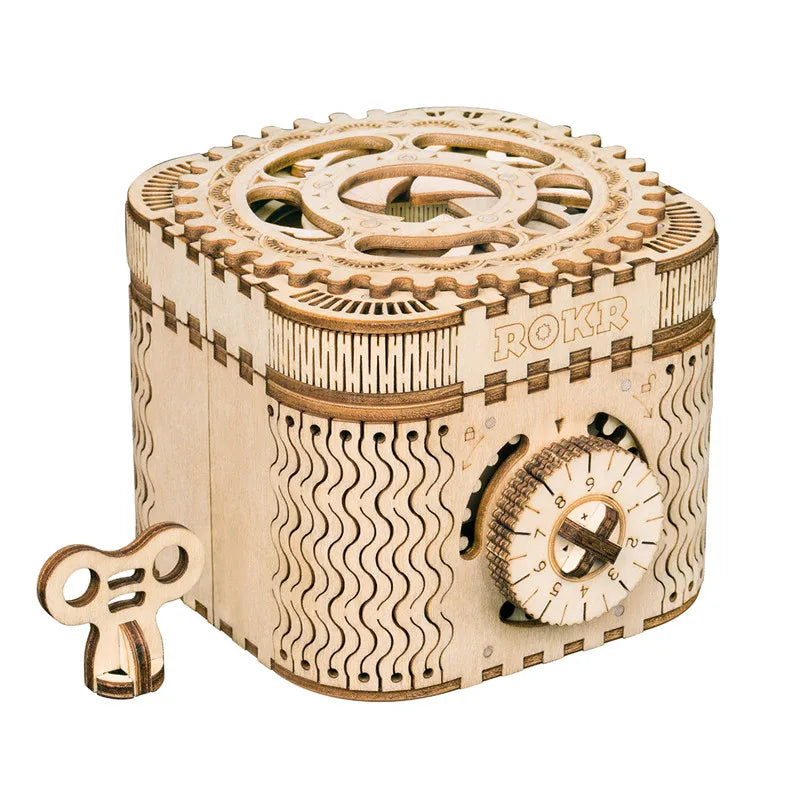 Rompecabezas mecánico de madera 3D DIY