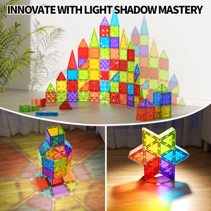 Colorful window magnetic block, children's strong magnetic block puzzle, baby puzzle assembly, boys' and girls' toys