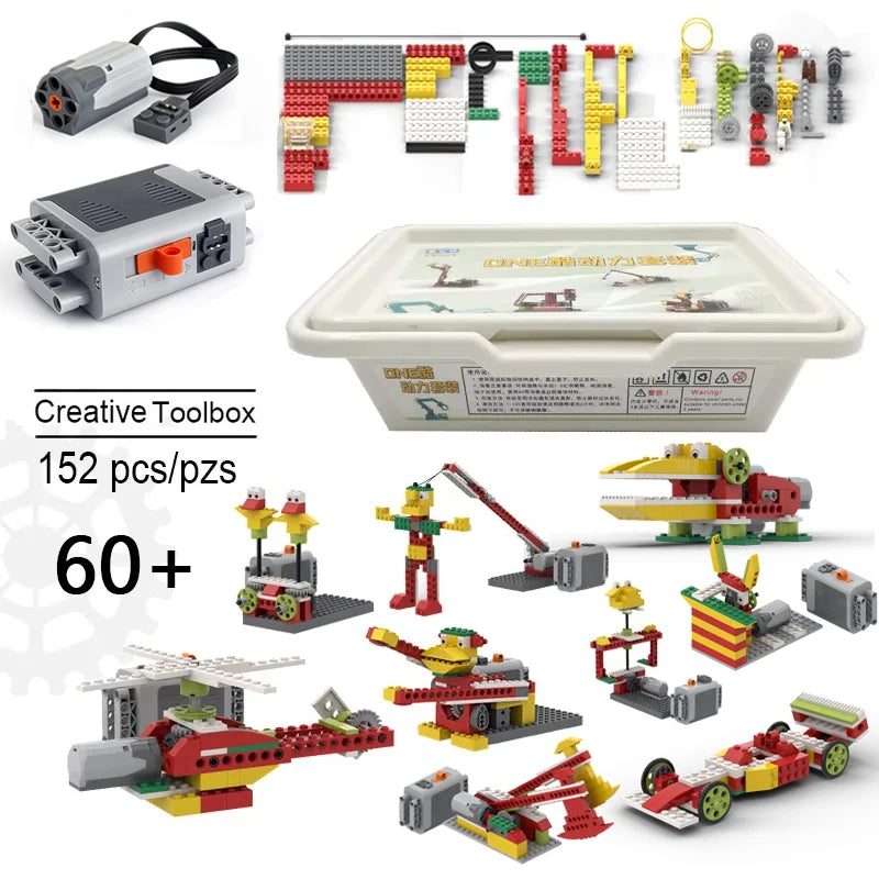 Lote de 152 piezas de la serie educativa y Dactas WeDo 1.0