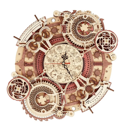 Reloj de pared 3D rompecabezas de madera