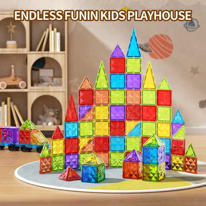 Colorful window magnetic block, children's strong magnetic block puzzle, baby puzzle assembly, boys' and girls' toys