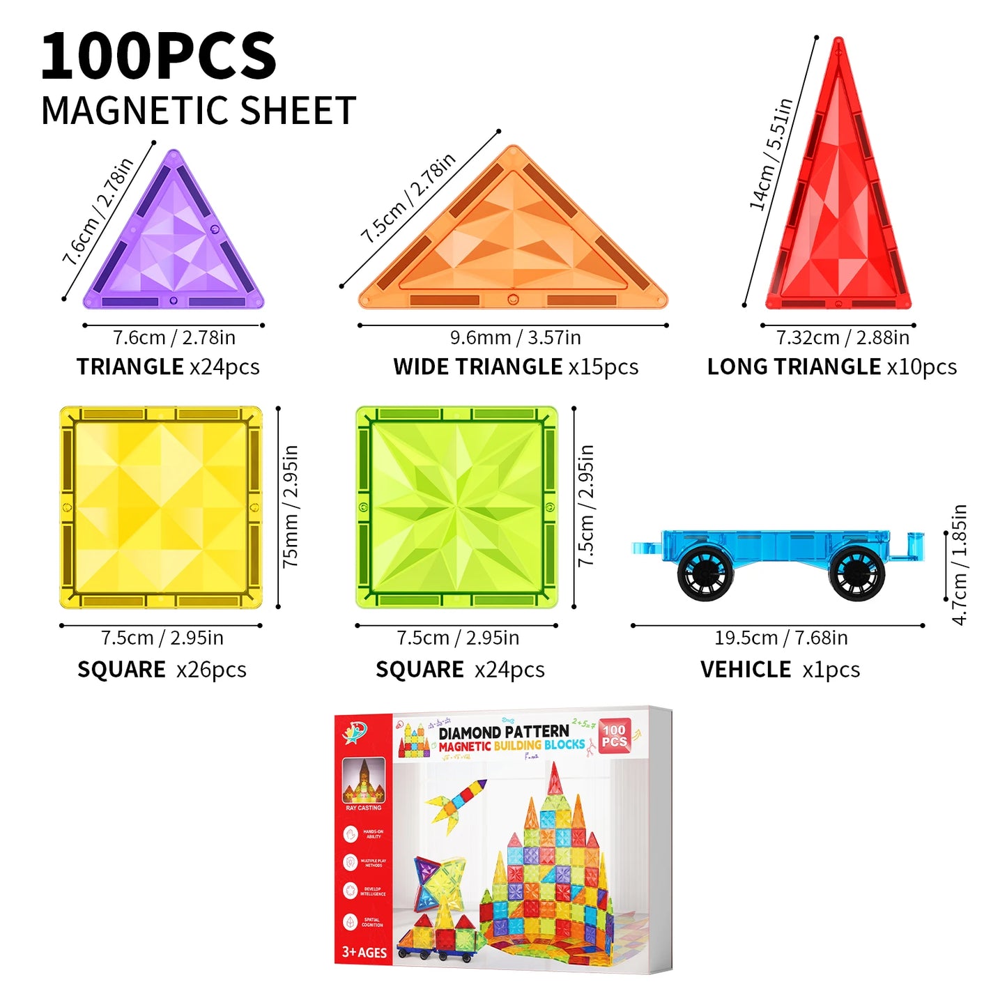 Colorful window magnetic block, children's strong magnetic block puzzle, baby puzzle assembly, boys' and girls' toys